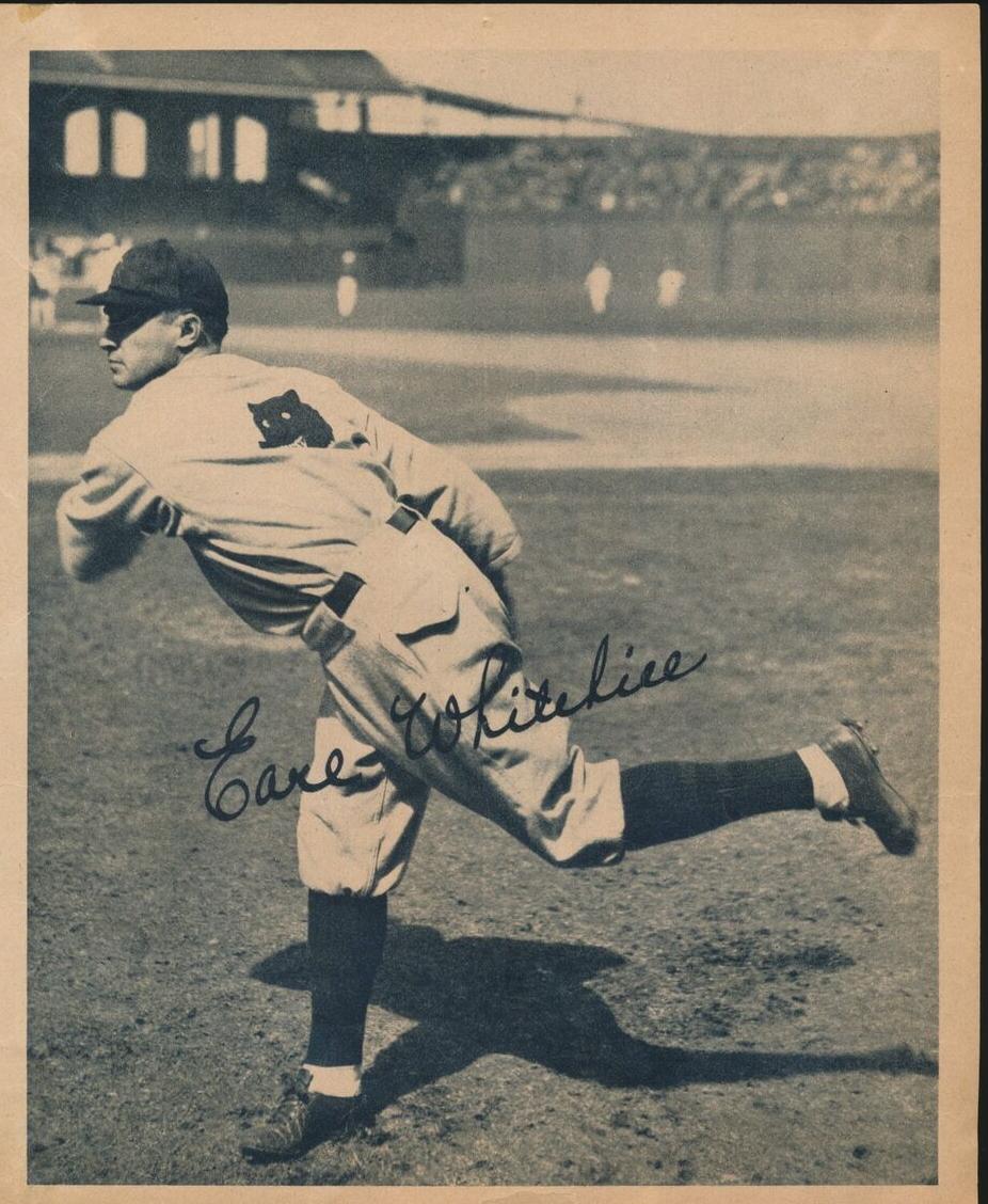 1934 R310 Butterfinger Premiums Baseball Earl Whitehill #NNO