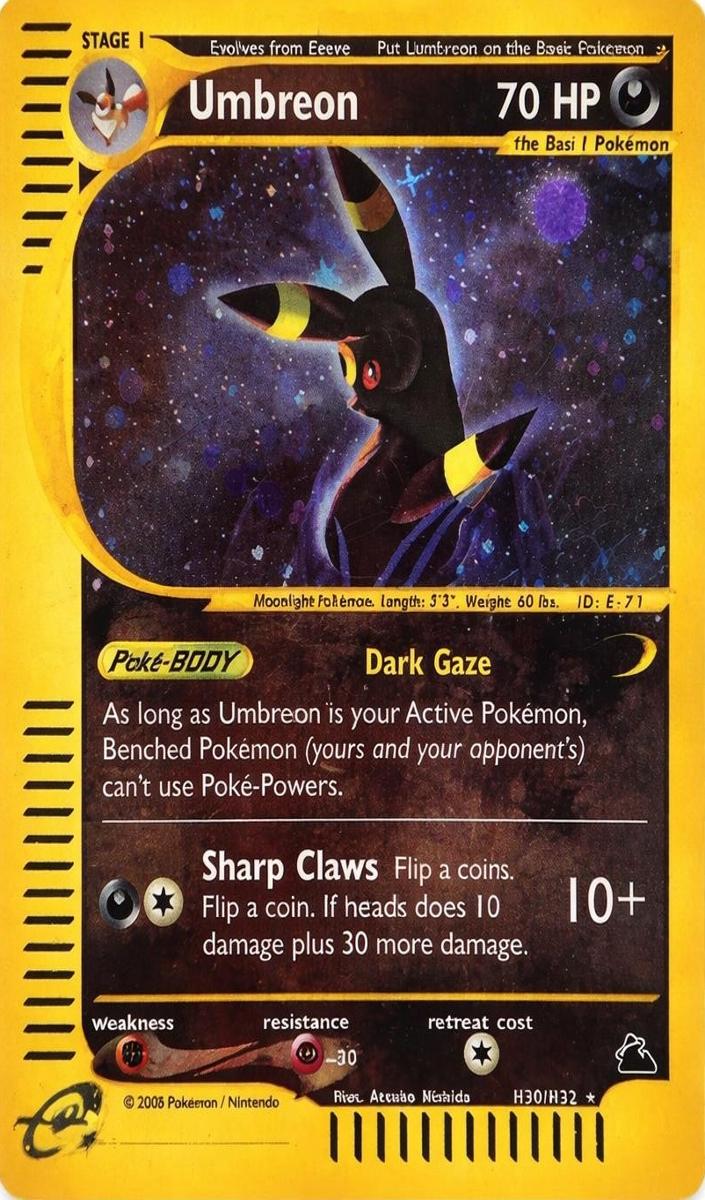 2003 Pokemon Skyridge Umbreon #H30 PSA 9