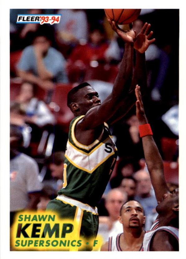 1993 Fleer Basketball Shawn Kemp #199