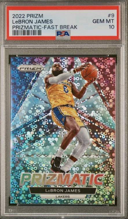 2022 Panini Prizm Basketball Fast Break LeBron James #9
