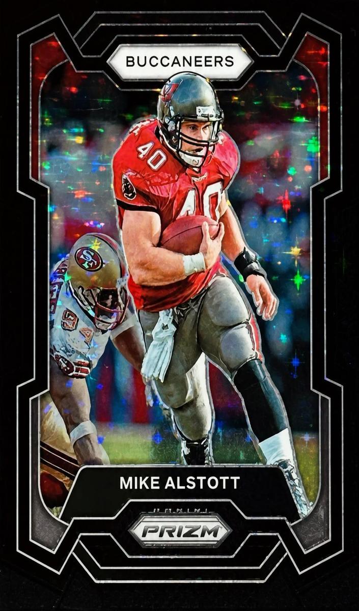 2023 Panini Prizm Football Black Stars Mike Alstott #280 PSA 9