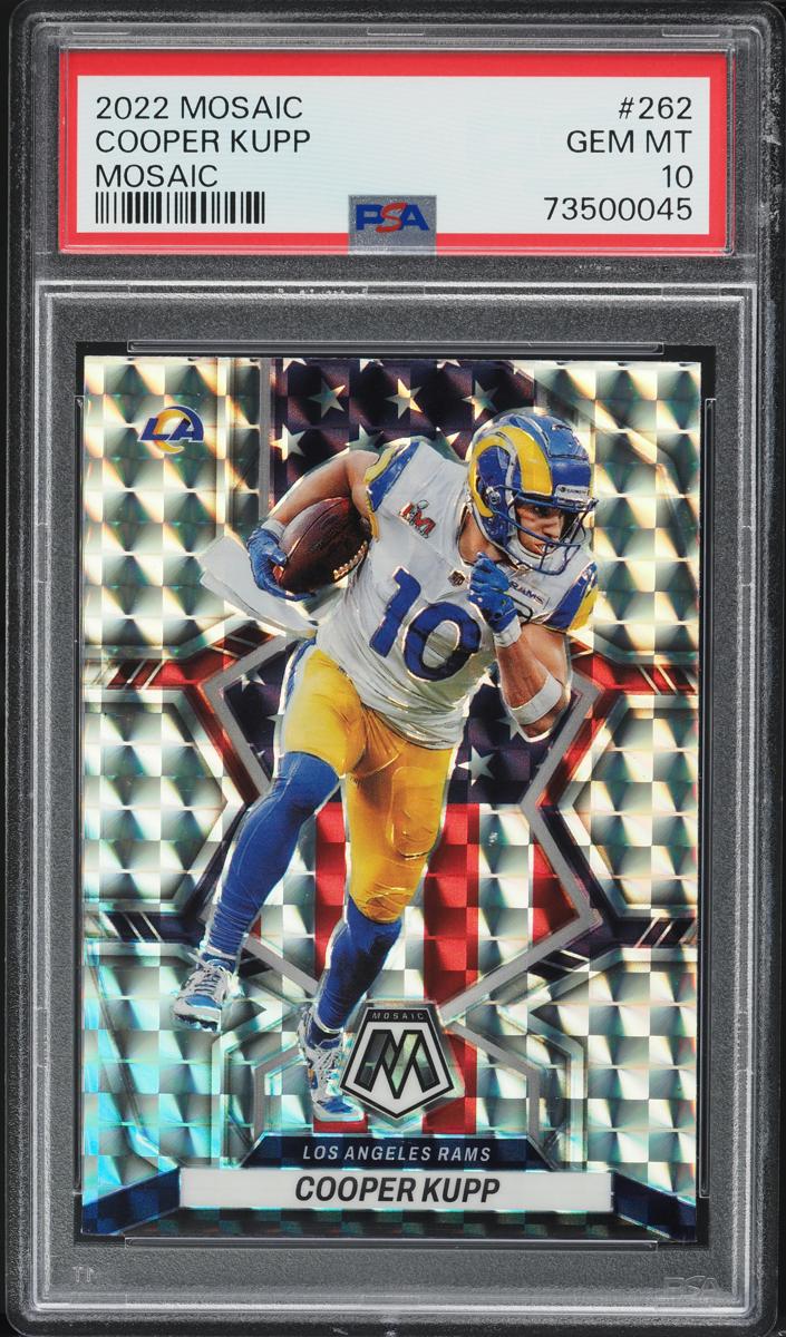 2022 Panini Mosaic Football Mosaic Cooper Kupp #262 PSA 10
