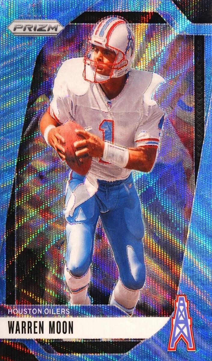 2024 Panini Prizm Football Blue Wave Warren Moon #298