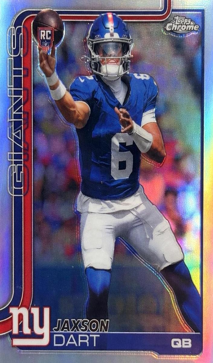 2025 Topps Chrome Football Refractor Jaxson Dart #306