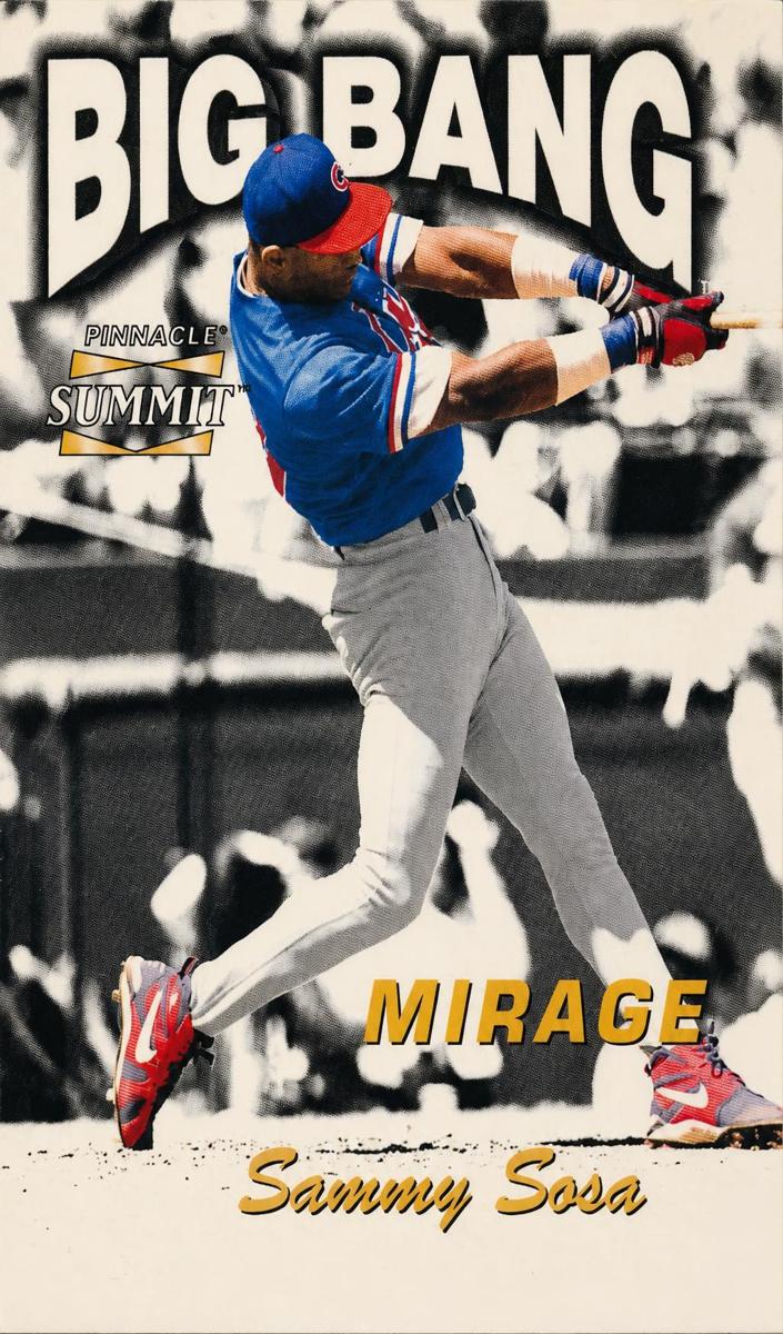 1996 Pinnacle Summit Baseball Mirage Sammy Sosa #13