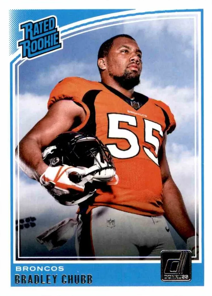 2018 Panini Donruss Football Bradley Chubb #319 PSA 10