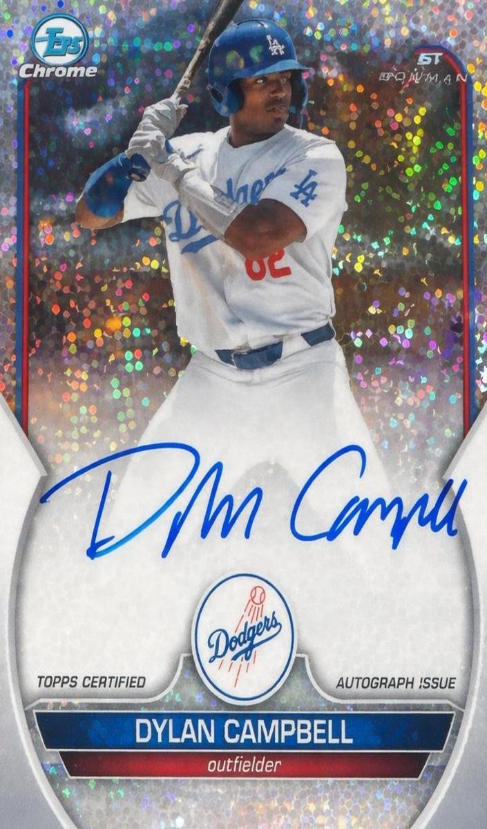 2023 Bowman Draft Chrome Baseball Sparkle Dylan Campbell #CDA-DCA PSA 10