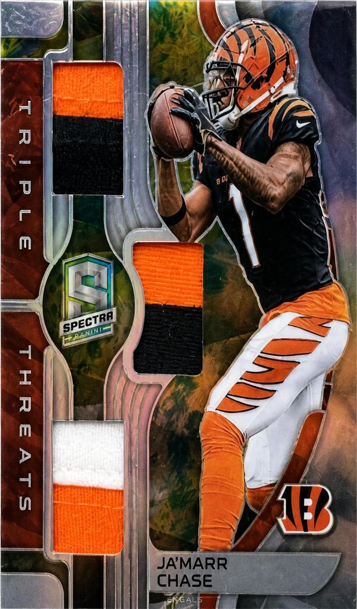 2023 Panini Spectra Football Neon Splatter Ja'Marr Chase #TT-LCH