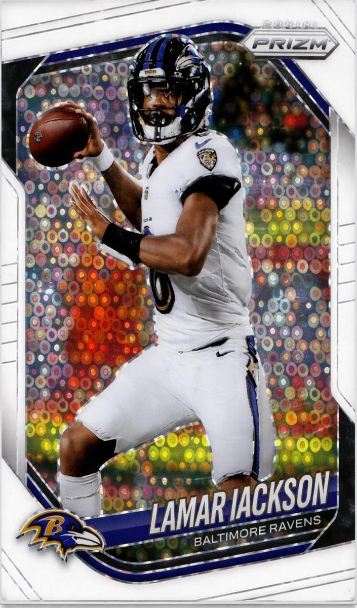 2025 Panini Prizm Football White Disco Lamar Jackson #78