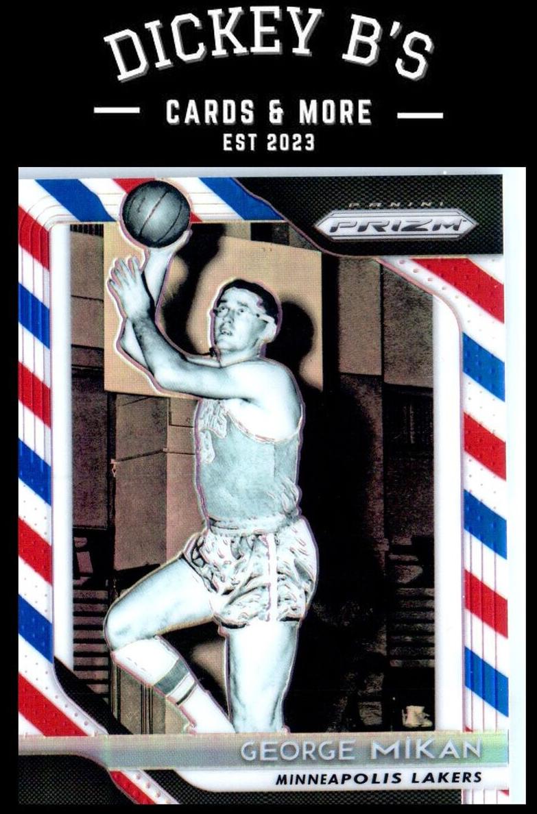 2018 Panini Prizm Basketball Prizms Red White Blue George Mikan #285