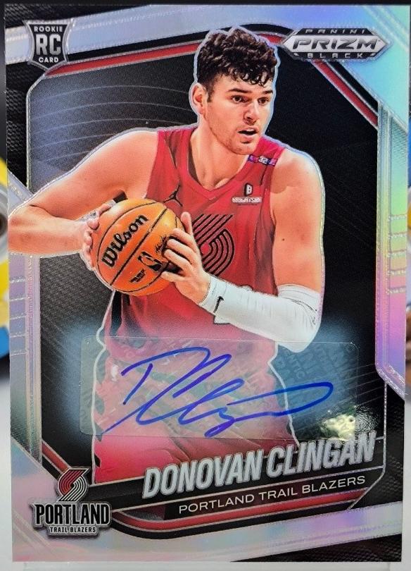2024 Panini Prizm Black Basketball Silver Donovan Clingan #131 PSA 9