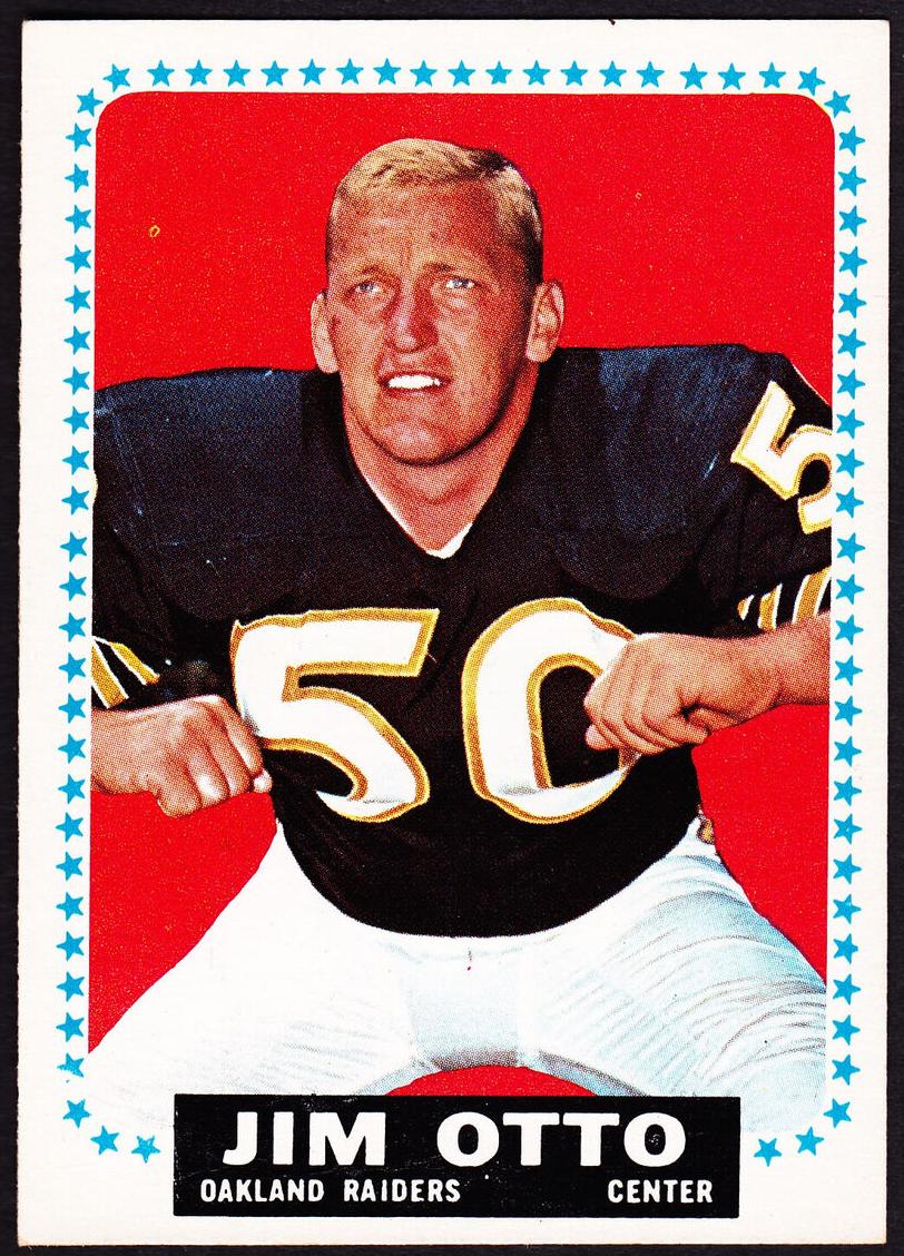 1964 Topps Football Jim Otto #148 PSA 8