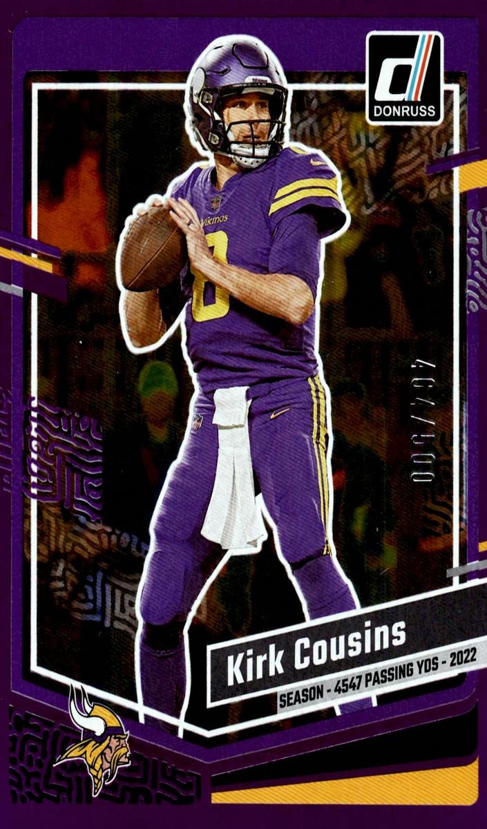 2023 Panini Donruss Football Season Stat Line Kirk Cousins #197