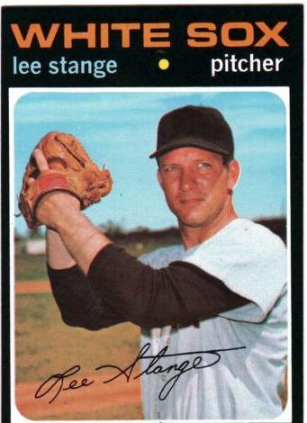 1971 Topps Baseball Lee Stange #311 PSA 8