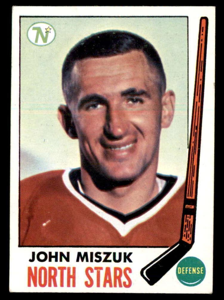 1969 Topps Hockey John Miszuk #124 PSA 7.5