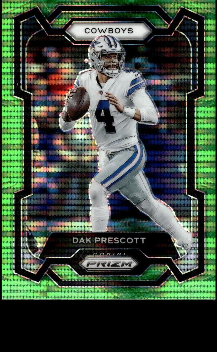 2023 Panini Prizm Football Neon Green Pulsar Dak Prescott #73