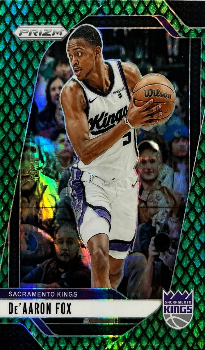 2024 Panini Prizm Basketball Jade Dragon Scale De'Aaron Fox #58 PSA 10