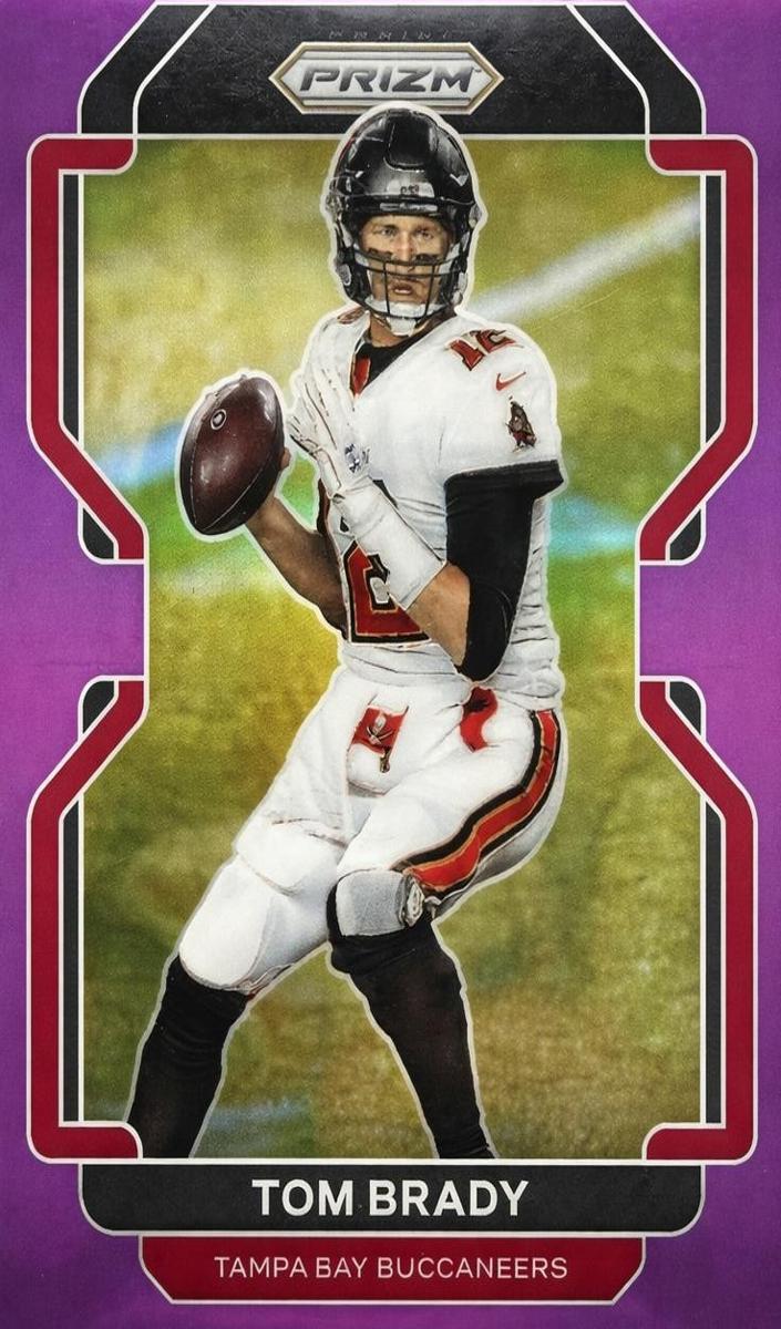 2021 Panini Prizm Football Purple Tom Brady #294 PSA 10