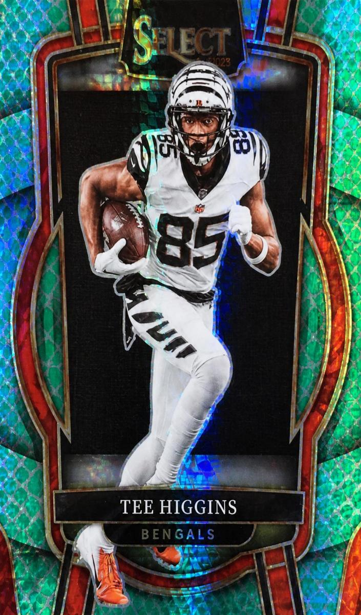 2022 Panini Select Football Dragon Scale Prizm Tee Higgins #280 PSA 10