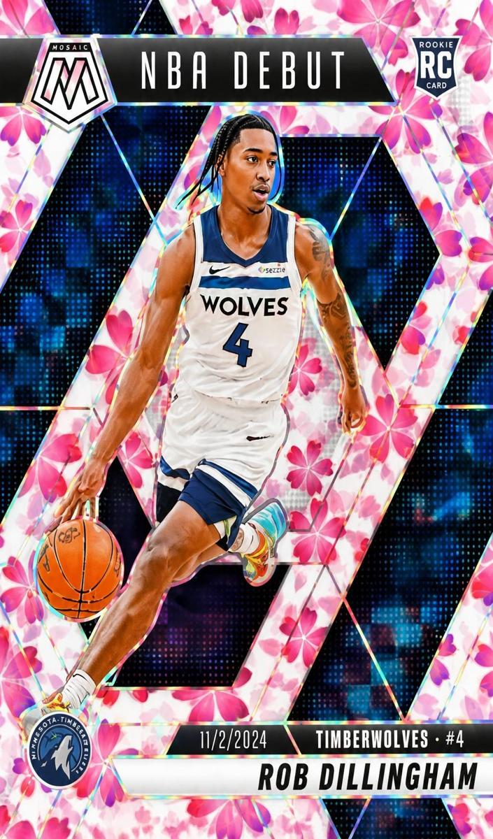 2024 Panini Mosaic Basketball Choice Cherry Blossom Rob Dillingham #270