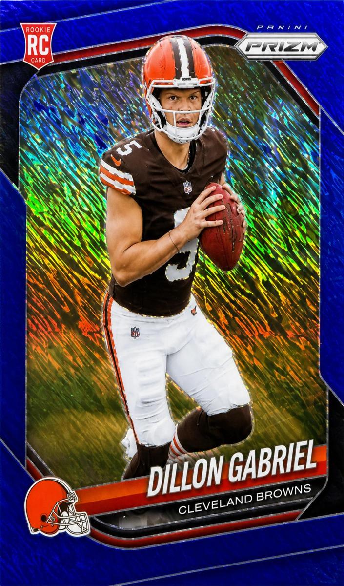 2025 Panini Prizm Football Blue Shimmer Dillon Gabriel #372