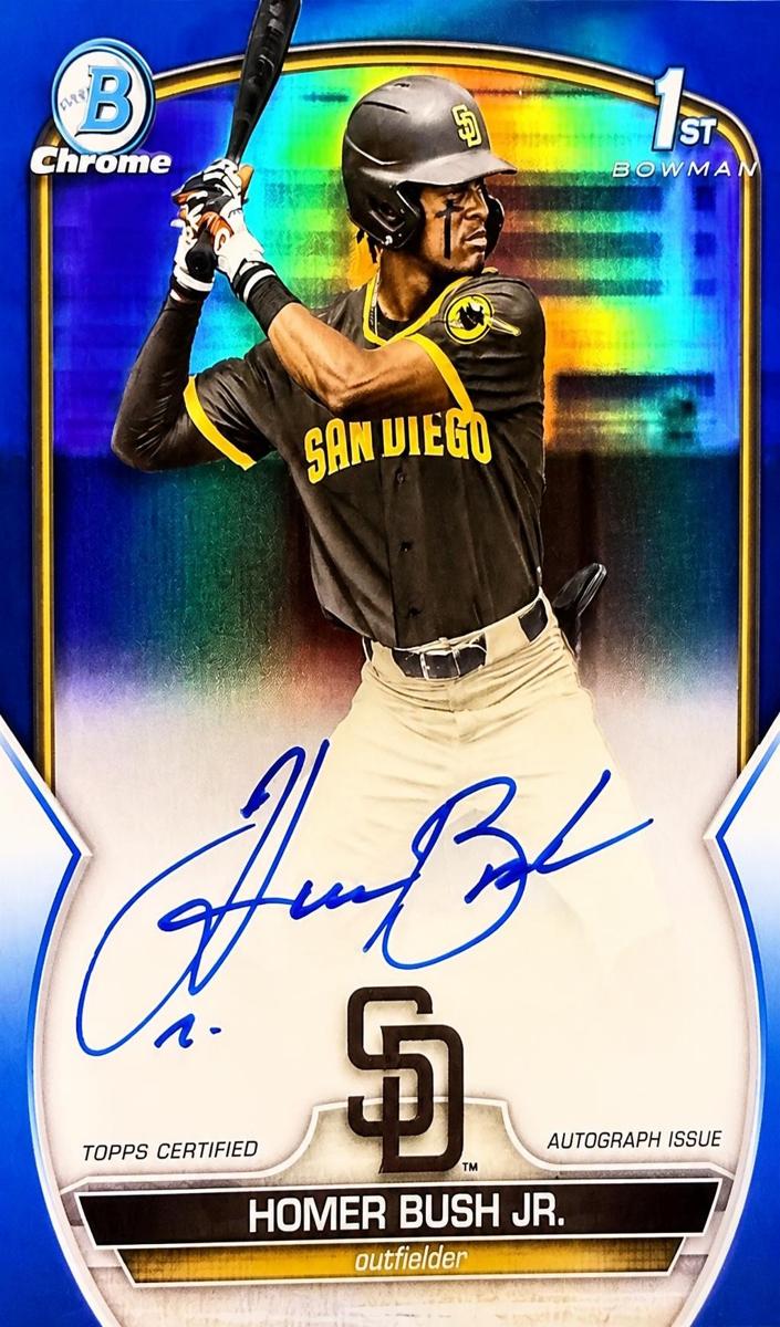 2023 Bowman Draft Chrome Baseball Blue Homer Bush Jr. #CDA-HB