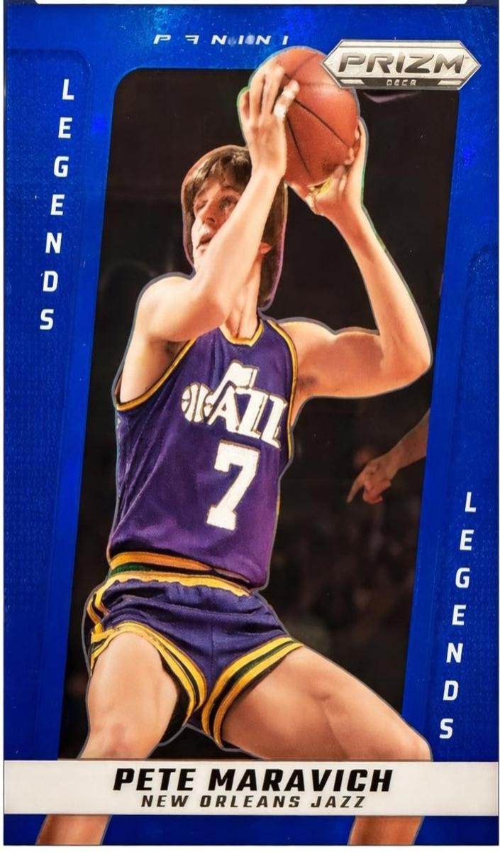 2024 Panini Prizm Deca Basketball Blue Pete Maravich #226