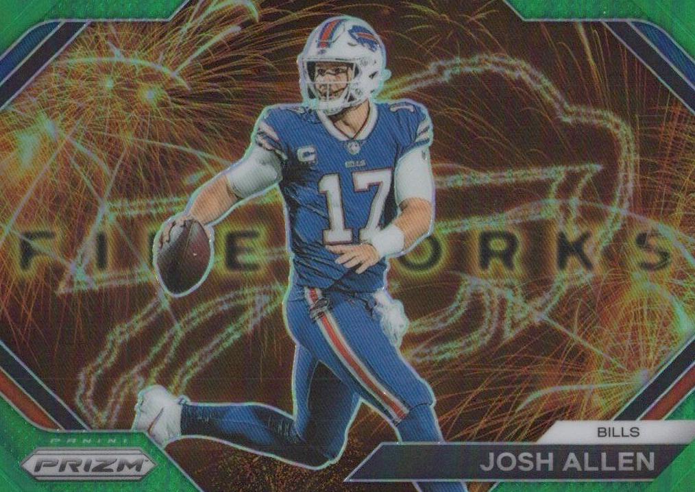 2023 Panini Prizm Football Green Josh Allen #F-4