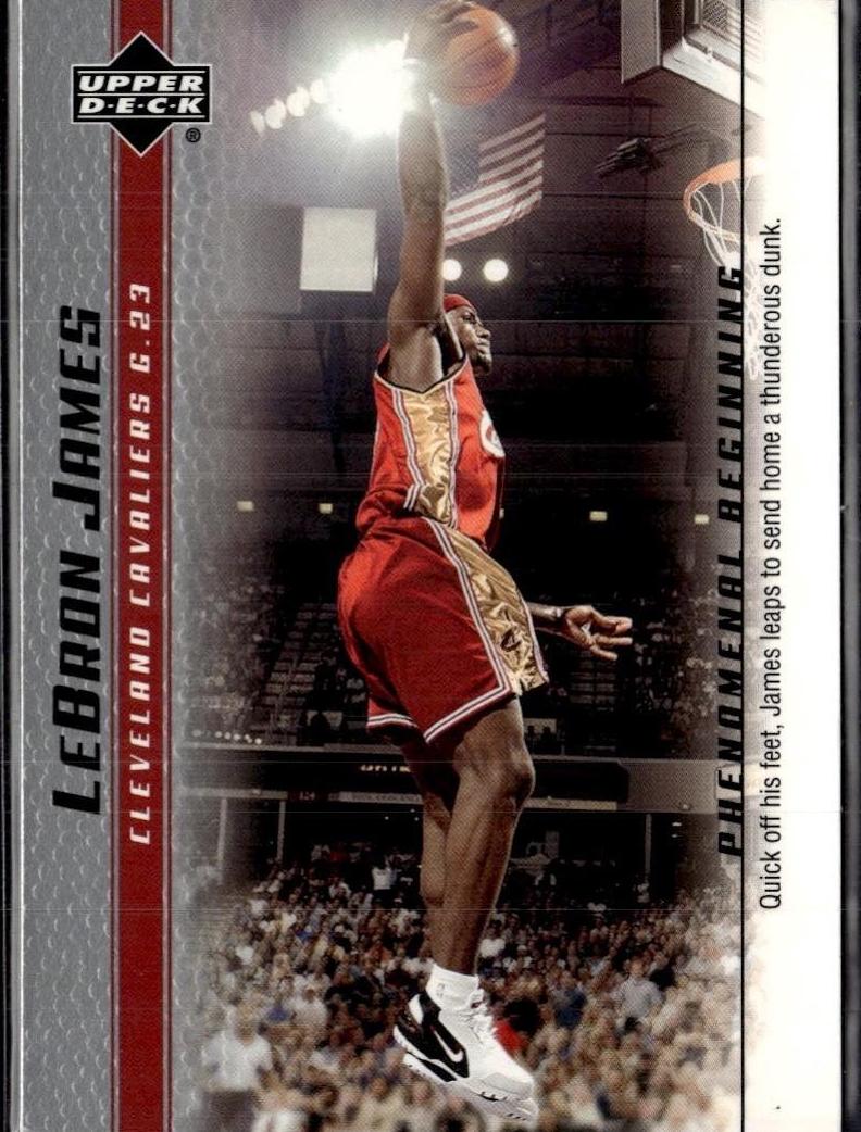 2003 Upper Deck LeBron James Phenomenal Beginnings Basketball Lebron James #18