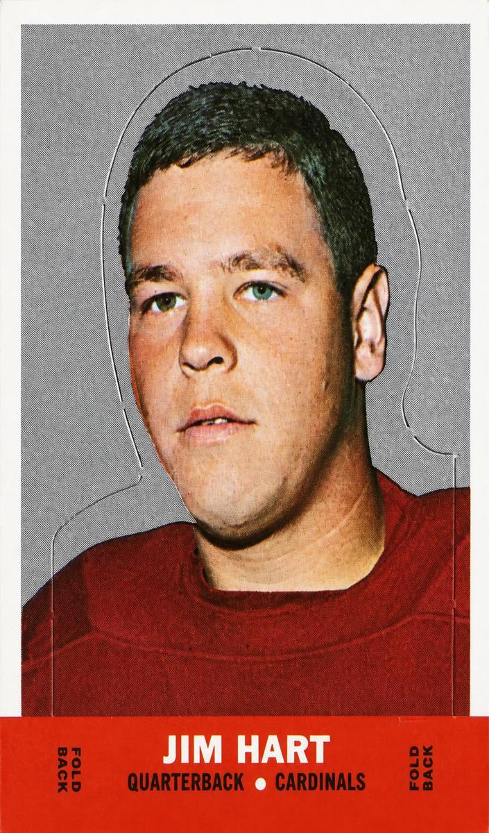 1968 Topps Stand-Ups Football Jim Hart #NNO