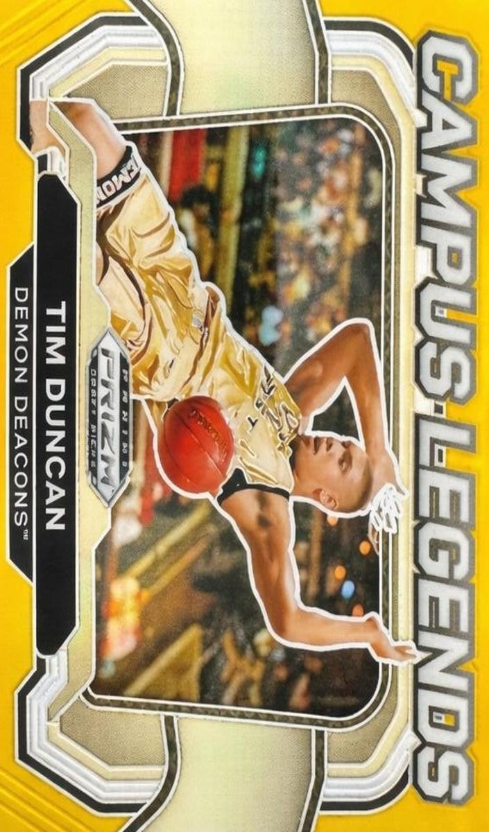 2024 Panini Prizm Draft Picks Basketball Gold Tim Duncan #1
