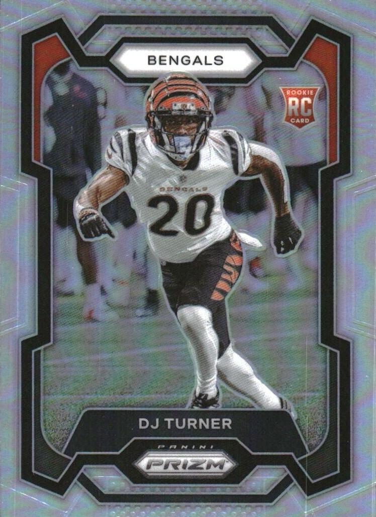 2023 Panini Prizm Football Silver DJ Turner #319
