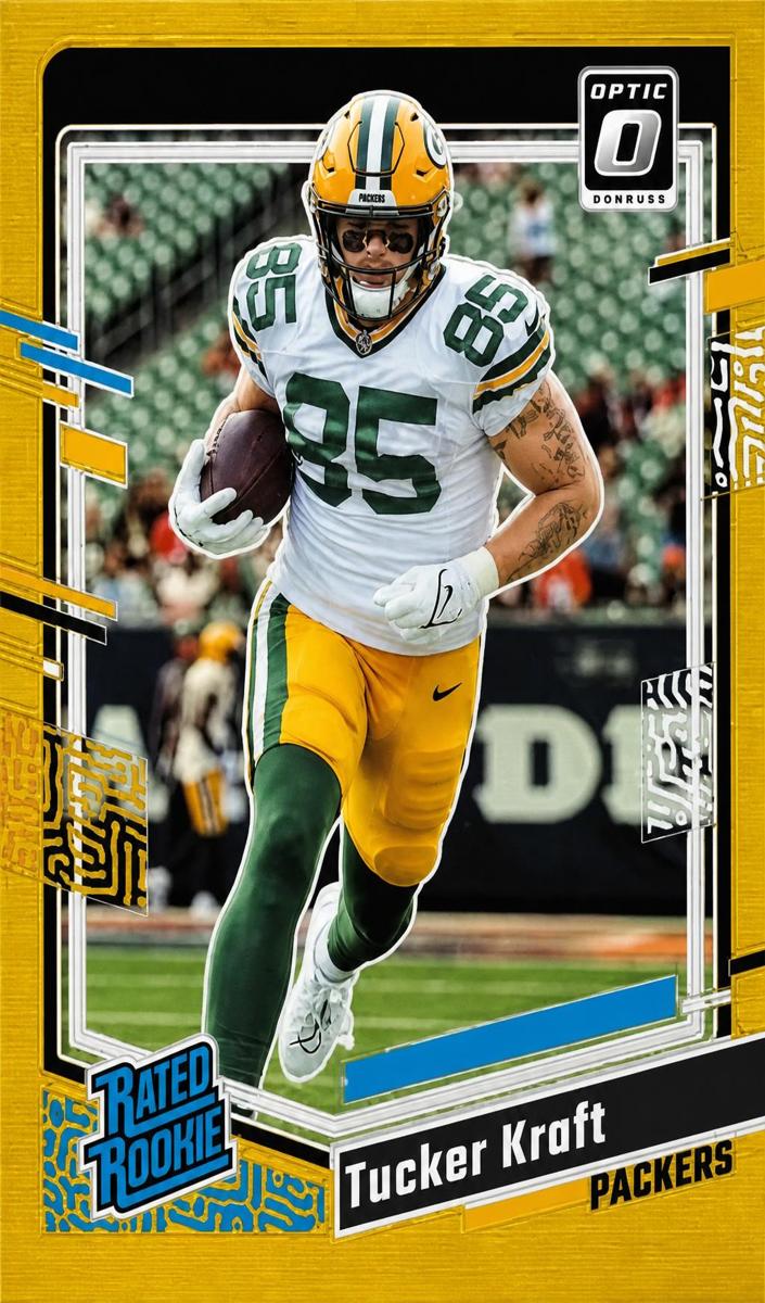 2023 Donruss Optic Football Gold Tucker Kraft #243