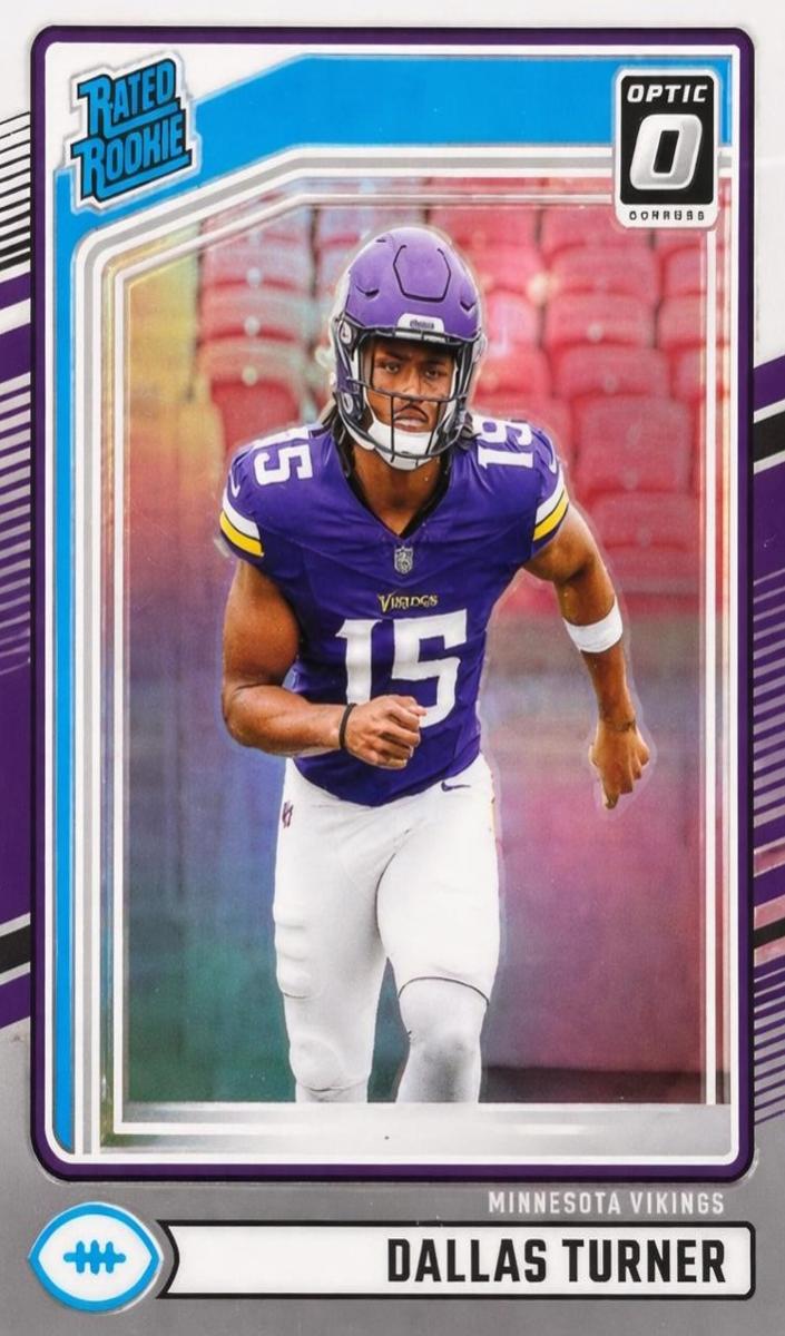 2024 Panini Donruss Football Holo Dallas Turner #331 PSA 9