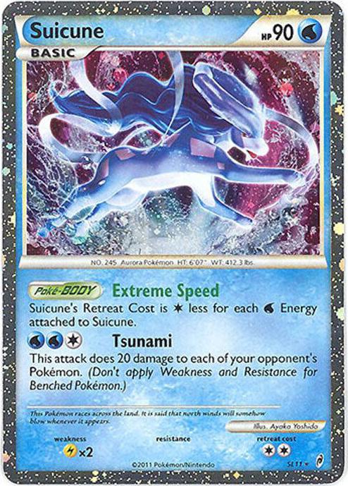 2011 Pokemon HeartGold & SoulSilver Call of Legends Suicune #SL11