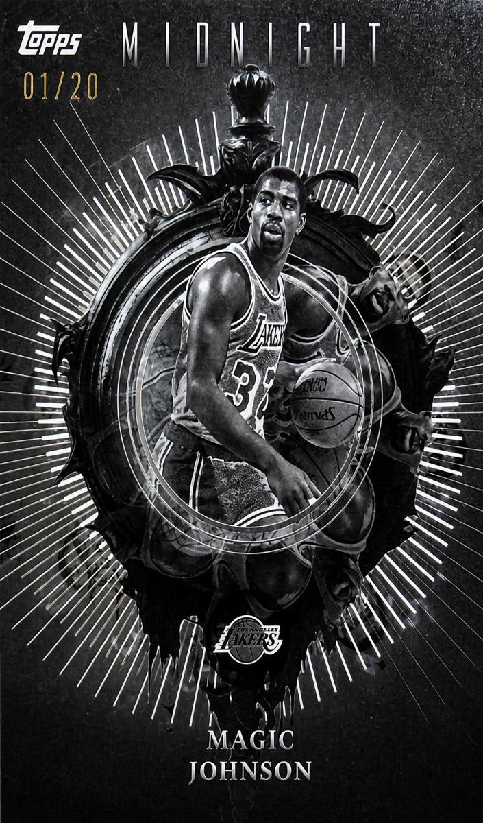2025 Topps Midnight Basketball Equinox Magic Johnson #IN-11