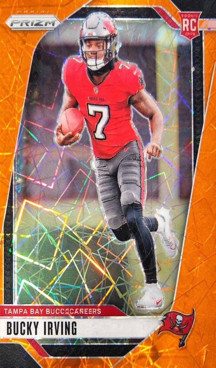 2024 Panini Prizm Football Orange Bucky Irving #316 PSA 8.5