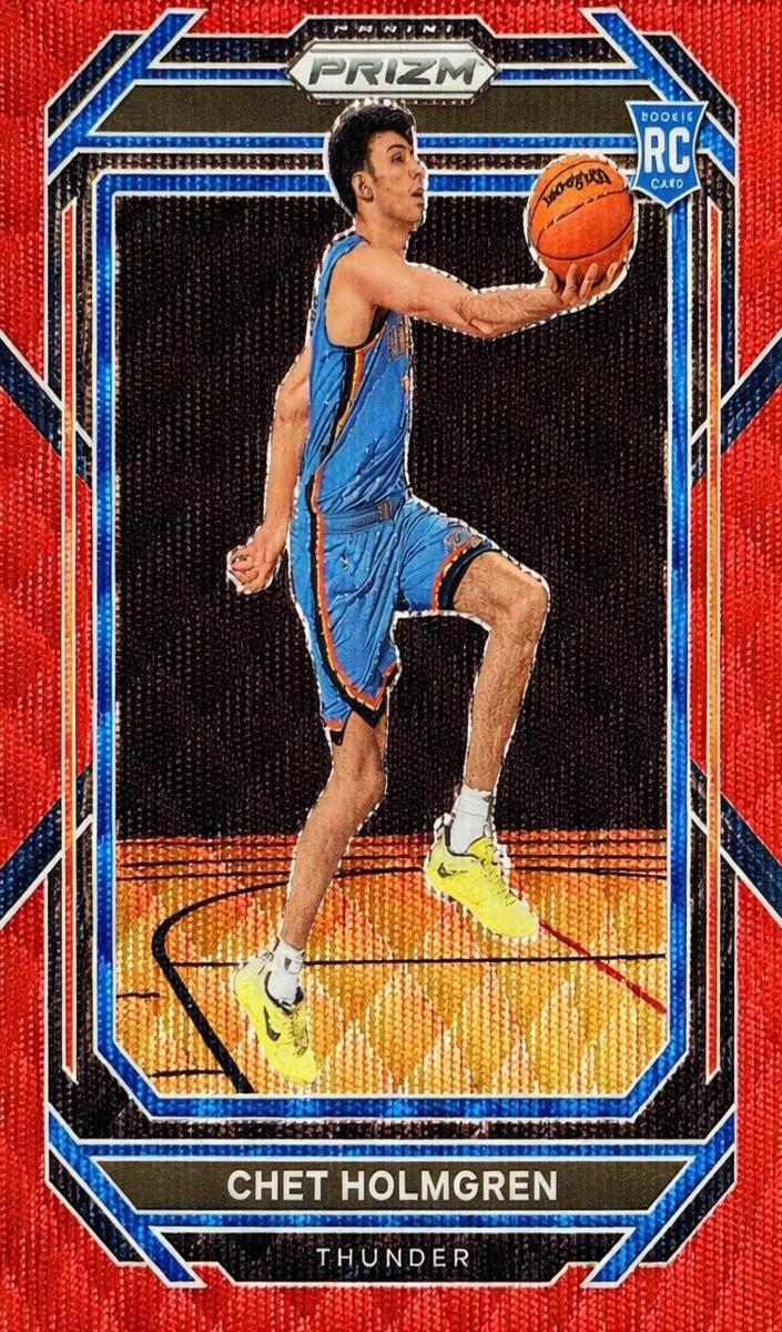2022 Panini Prizm Basketball Ruby Wave Chet Holmgren #266 PSA 9