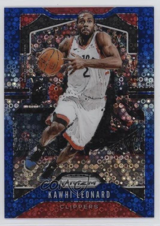 2019 Panini Prizm Basketball Fast Break Blue Kawhi Leonard #149