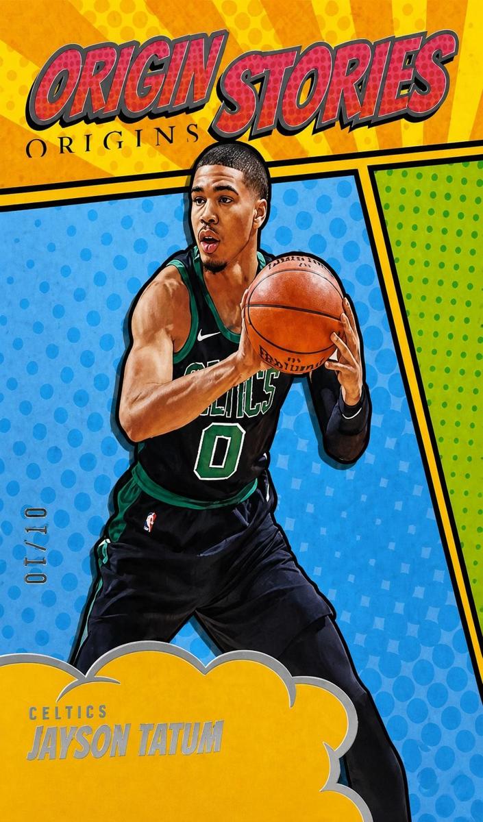 2024 Panini Origins Basketball Gold Jayson Tatum #19 PSA 8