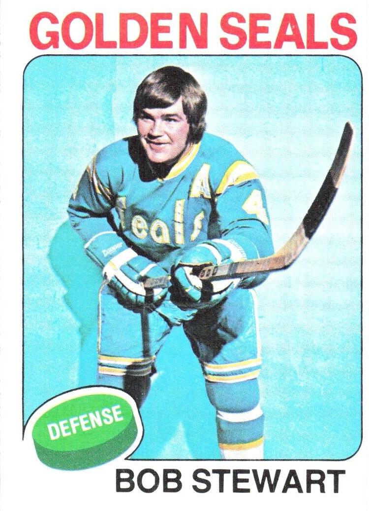 1975 Topps Hockey Bob Stewart #47 PSA 9