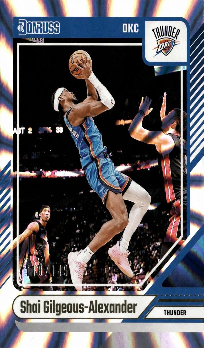 2024 Panini Donruss Basketball Holo Laser Shai Gilgeous-Alexander #123