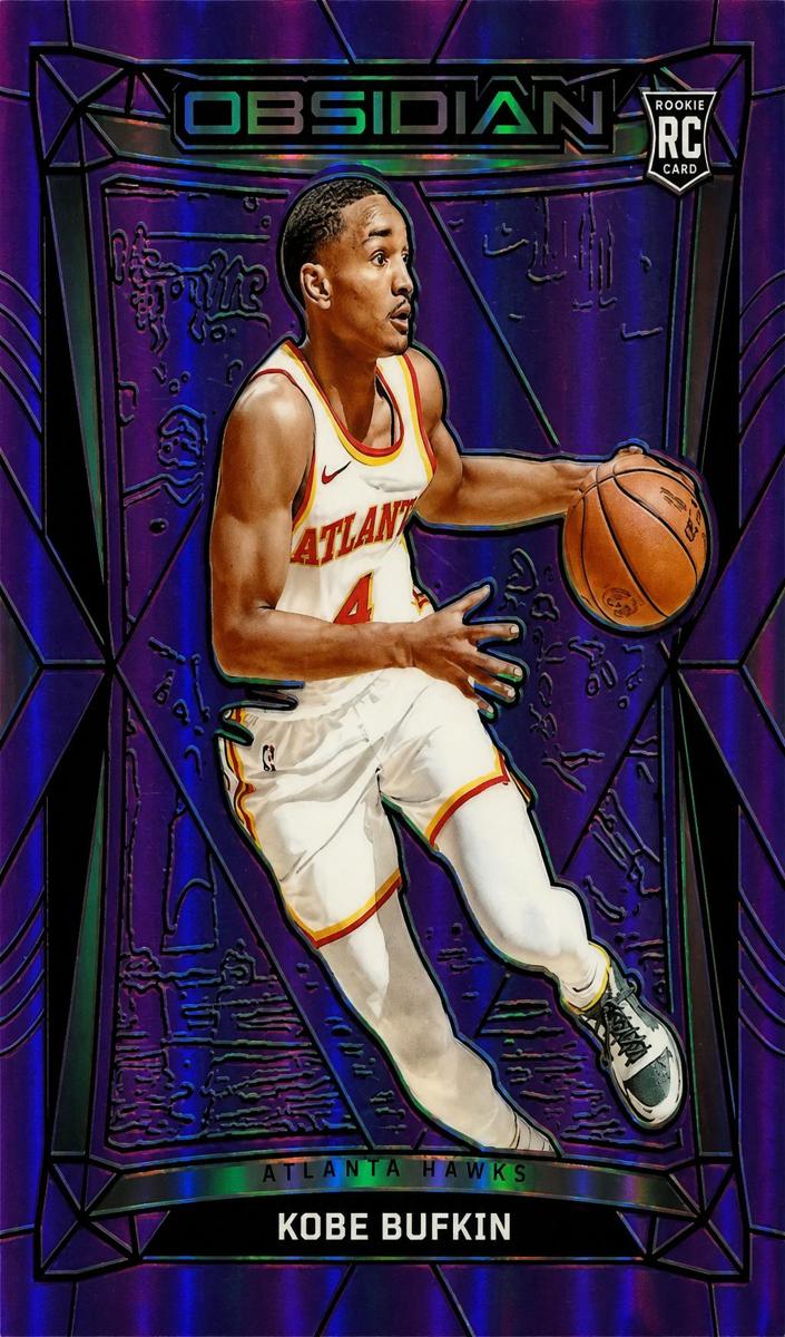 2023 Panini Obsidian Basketball Electric Etch Purple Flood Kobe Bufkin #159 PSA 9