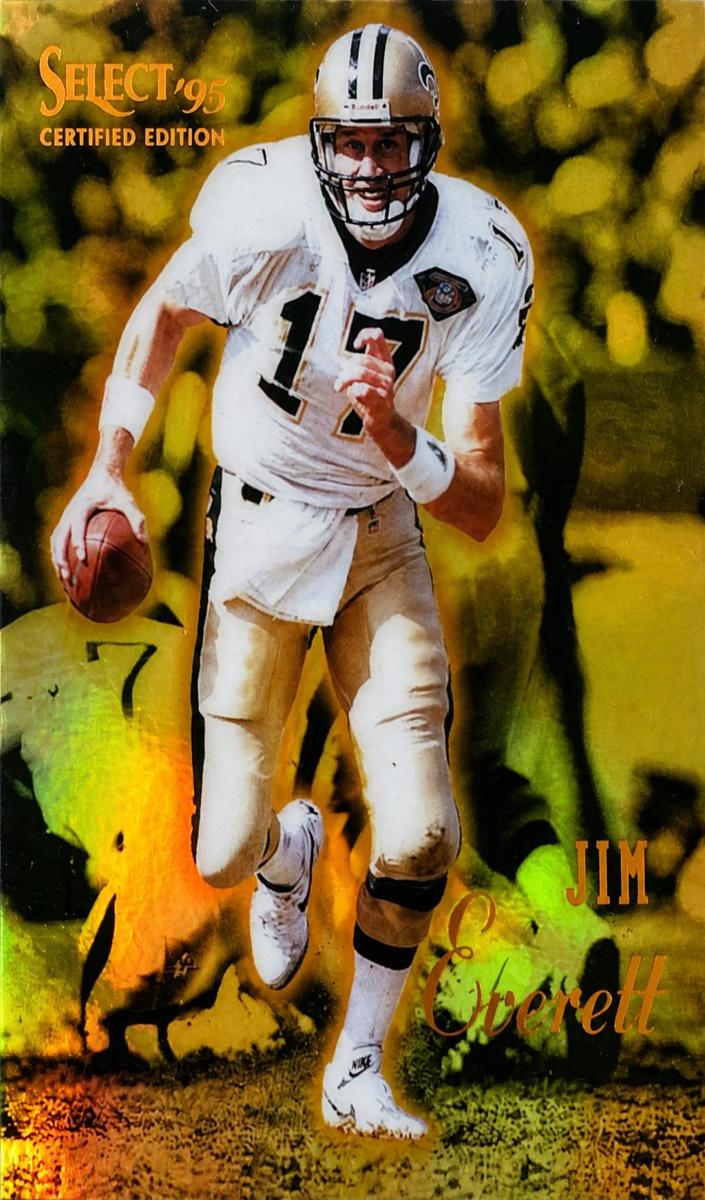 1995 Select Certified Football Mirror Gold Jim Everett #24