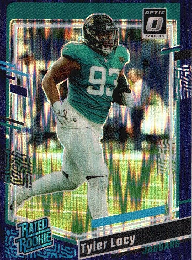 2023 Donruss Optic Football Purple Shock Tyler Lacy #253