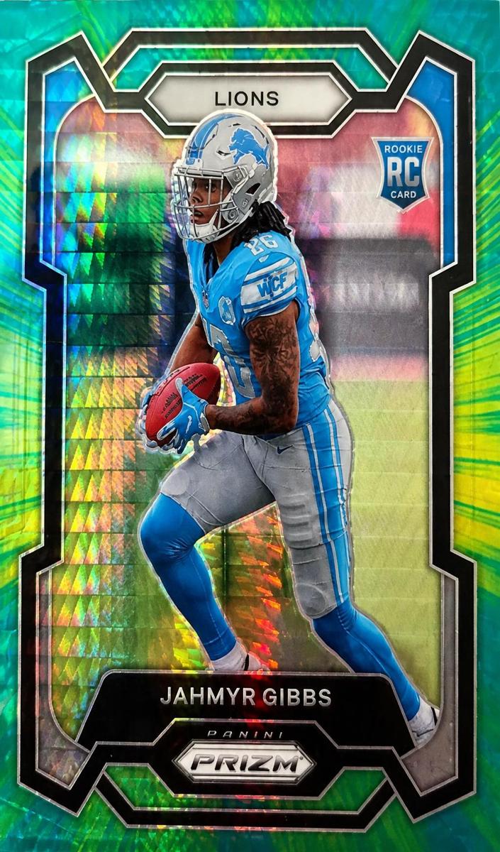 2023 Panini Prizm Football Hyper Jahmyr Gibbs #331 SGC 10