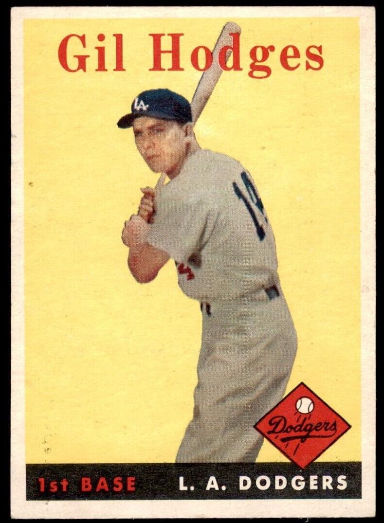 1958 Topps Baseball Gil Hodges #162