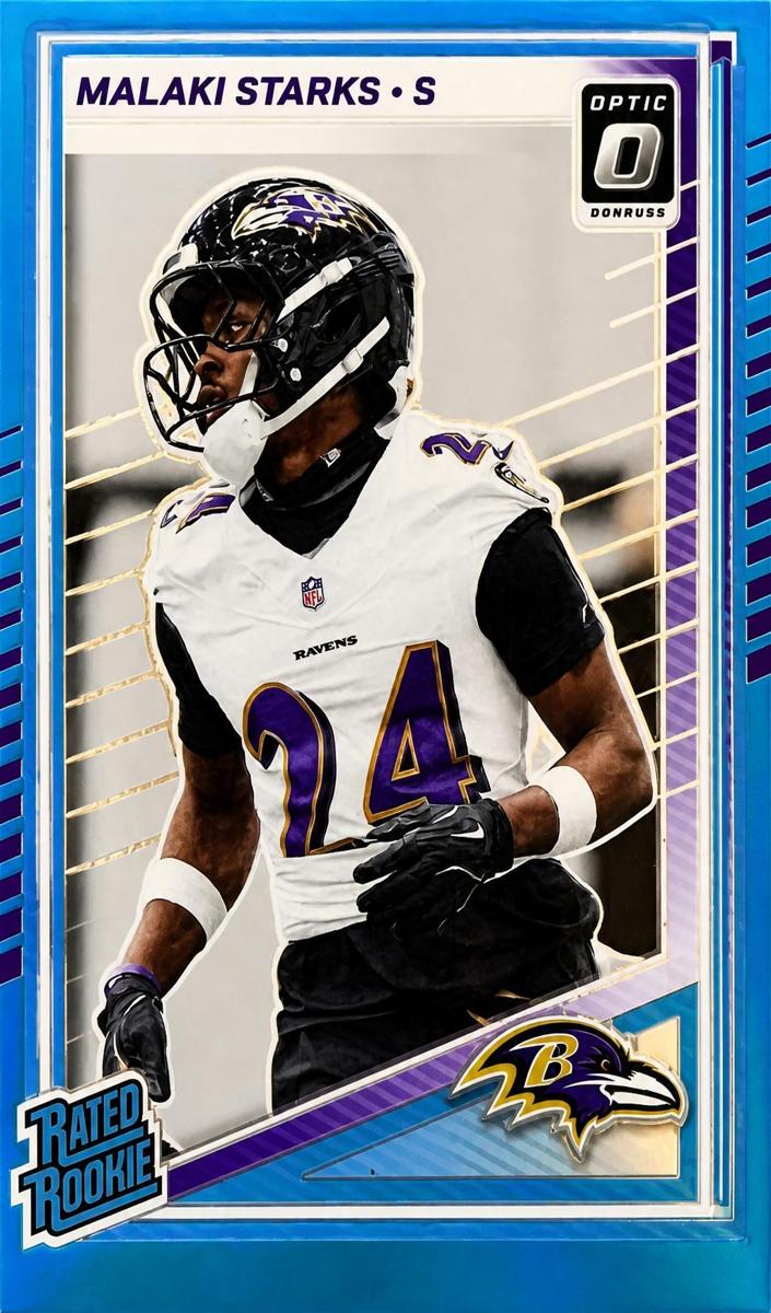 2025 Donruss Optic Football Aqua Malaki Starks #256