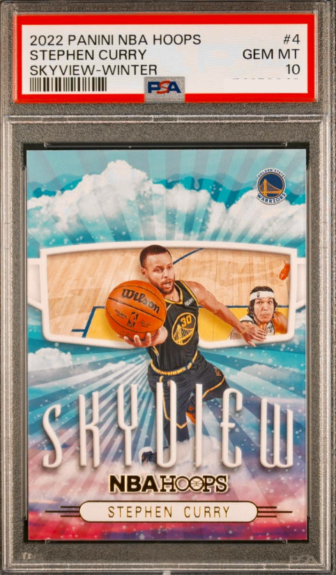 2022 Panini Hoops Basketball Winter Stephen Curry #4 PSA 9