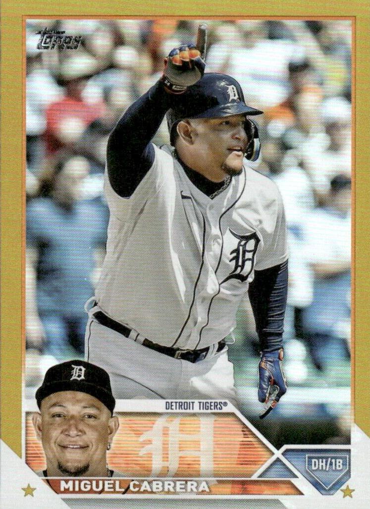 2023 Topps Baseball Gold Foil Miguel Cabrera #24 SGC 9